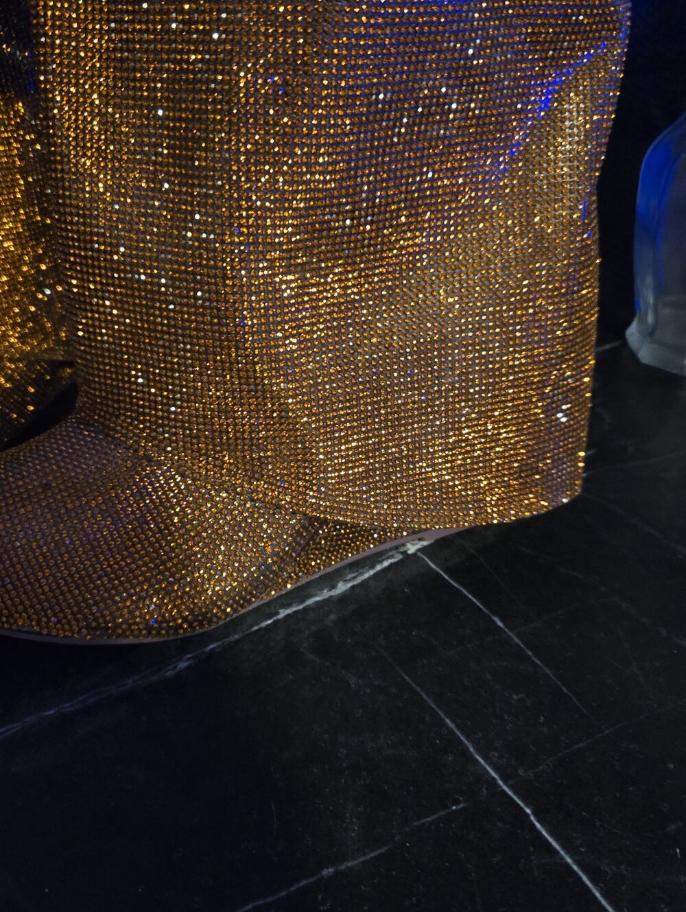 Embellished Bronze Rhinestone Boot - Picture 2 of 7